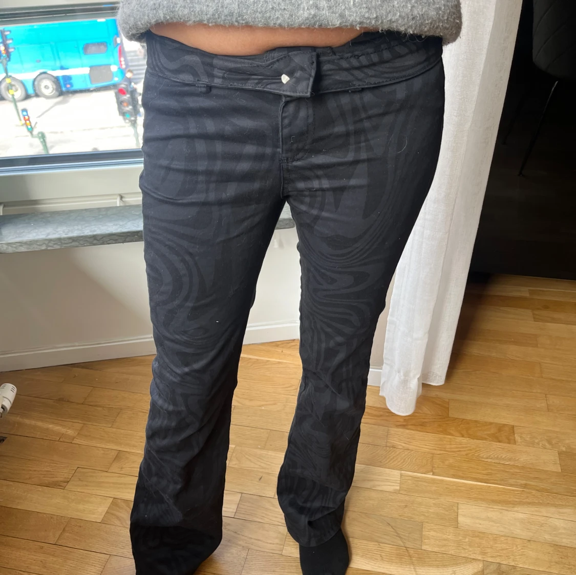 Mönstrade jeans - 90