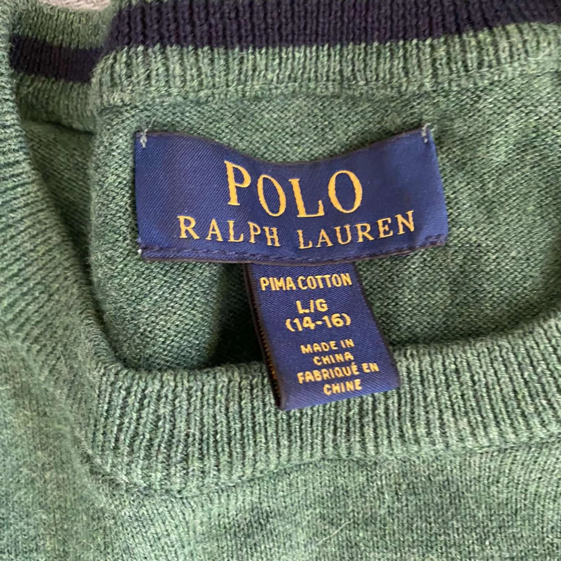 Stickad ralph lauren tröja - 90