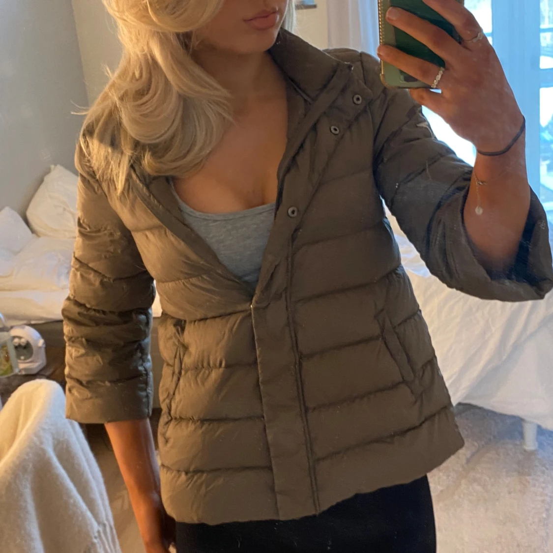 Supersöt herno liknande jacka med trekvarts armar