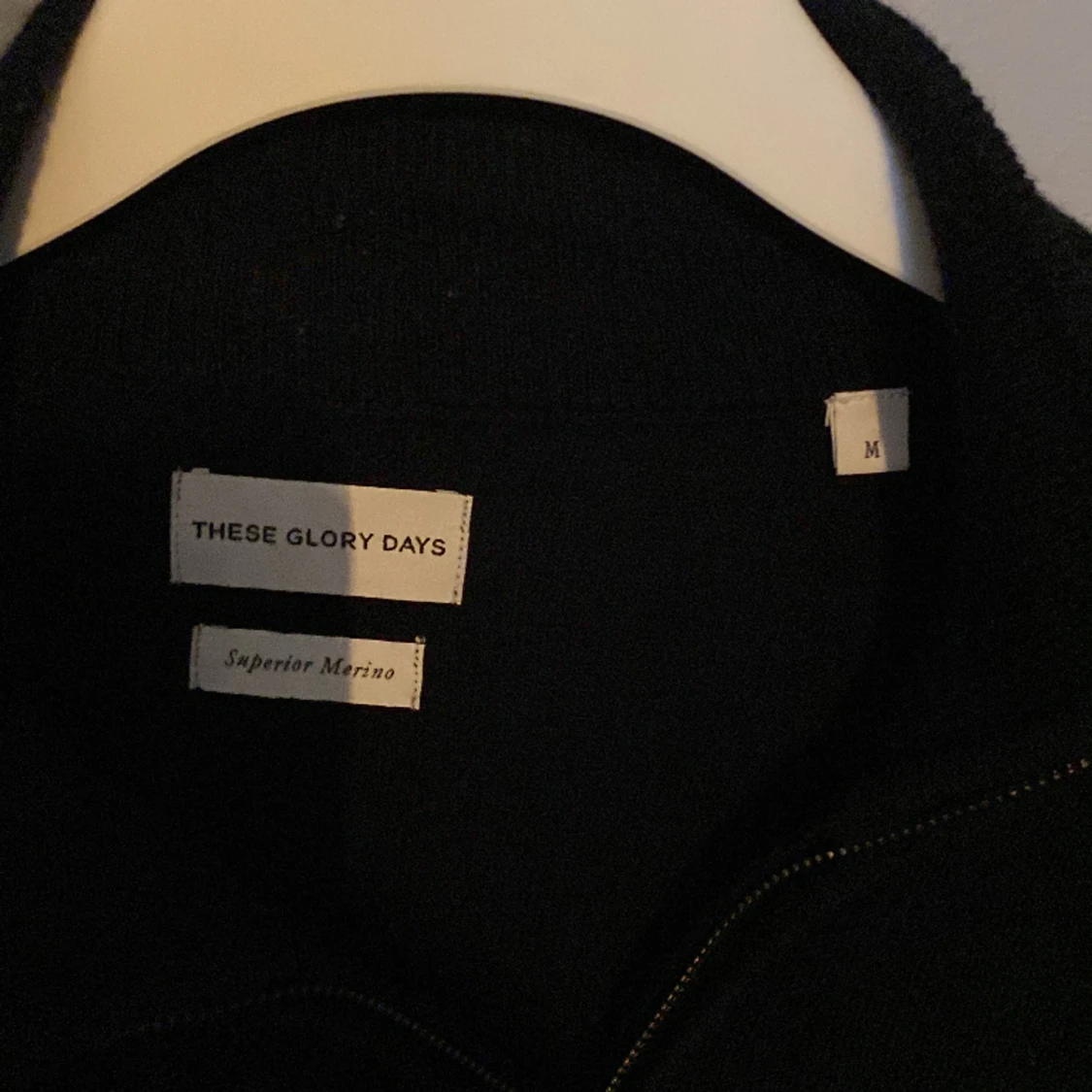 Merino ull zip tröja  - 91