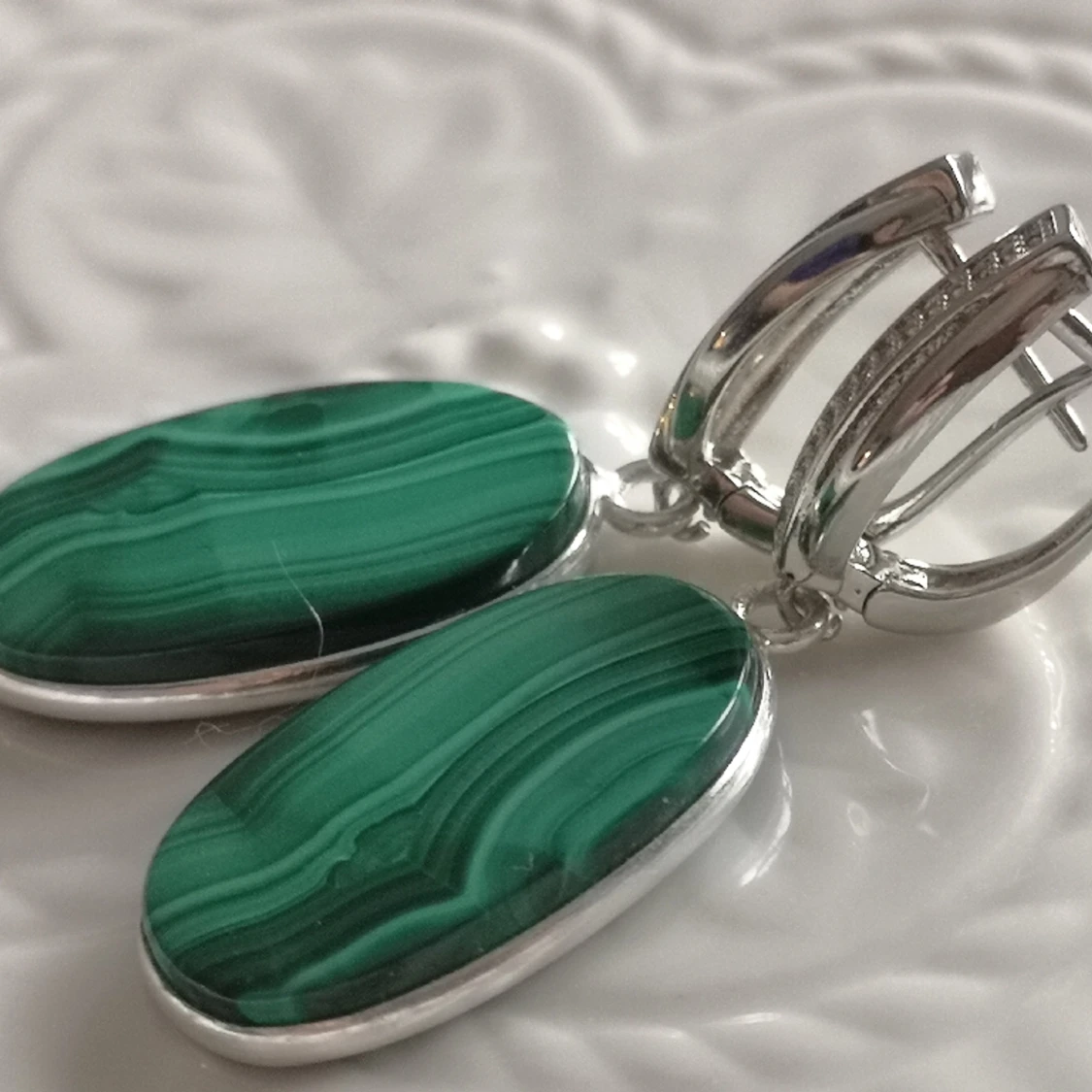 Malachite Handmade earrings - 90
