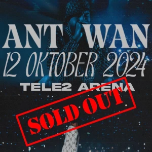 Biljett till antwan konsert - 1 premium ståplats biljett till Antwan konserten den 12/10/24 