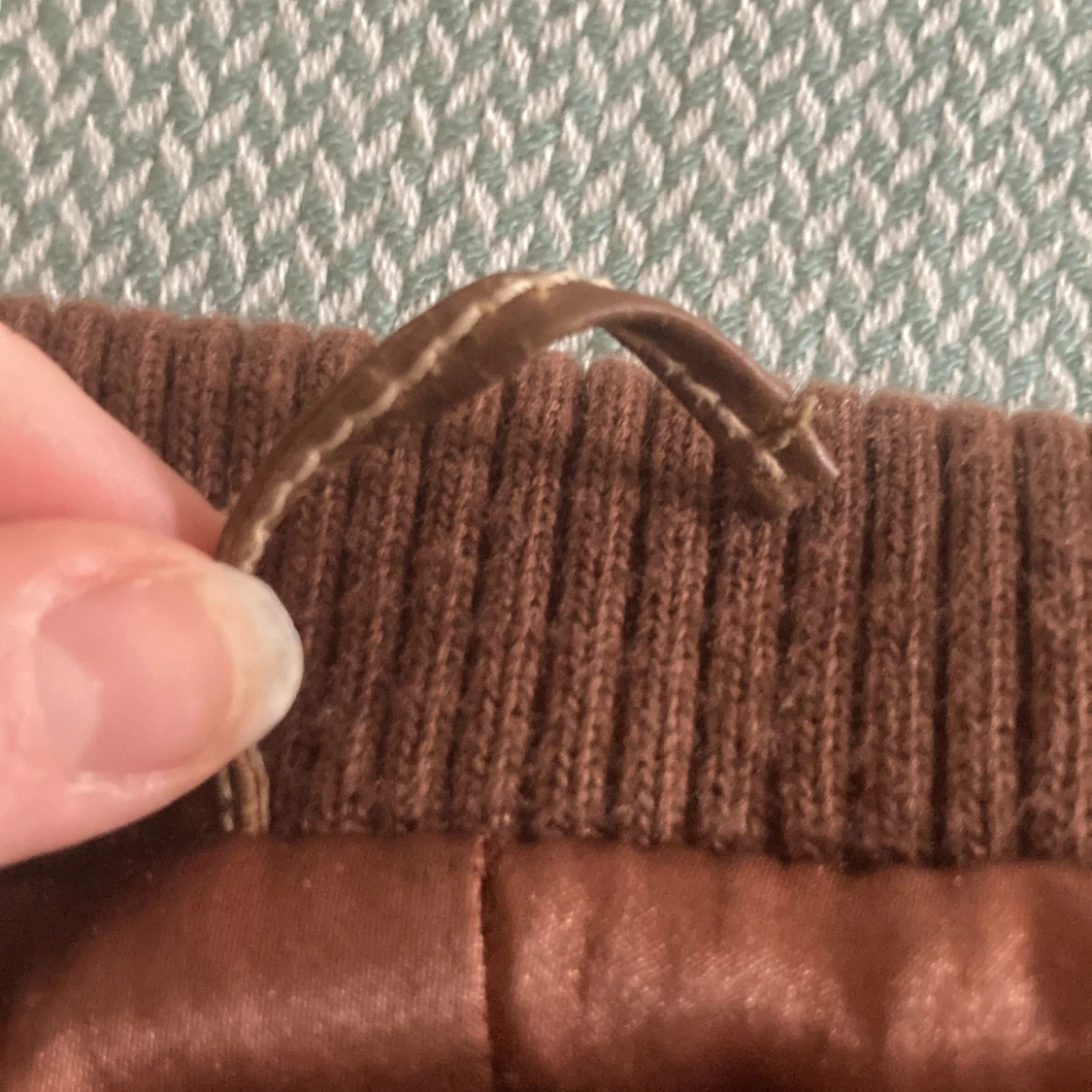 Brun läderjacka - 91