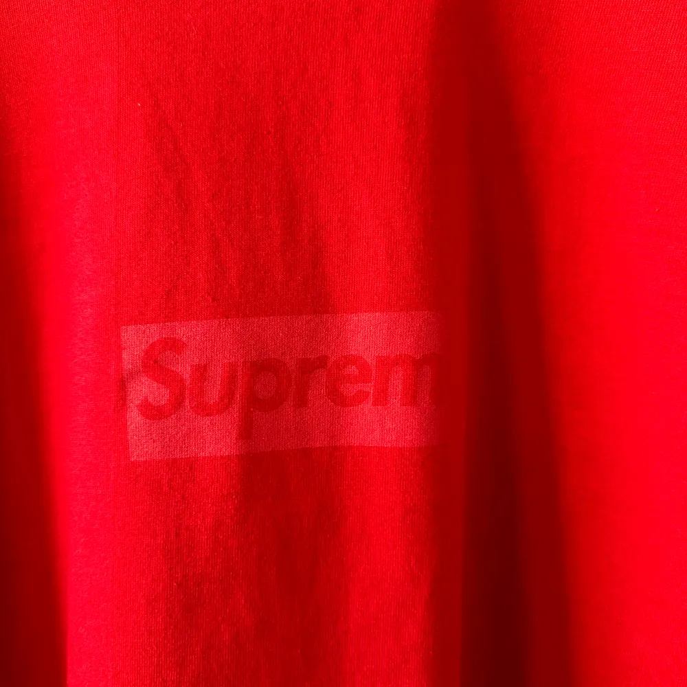 Red Supreme box logo tee Size XL Worn once Bought from Supreme online store  IF YOU NEED MEASUREMENTS OR YOU HAVE ANY QUESTION YOU CAN WRITE ME! Some required reading: • All my items is 100% authentic, most items purchased from authorized retailers. T-shirts.