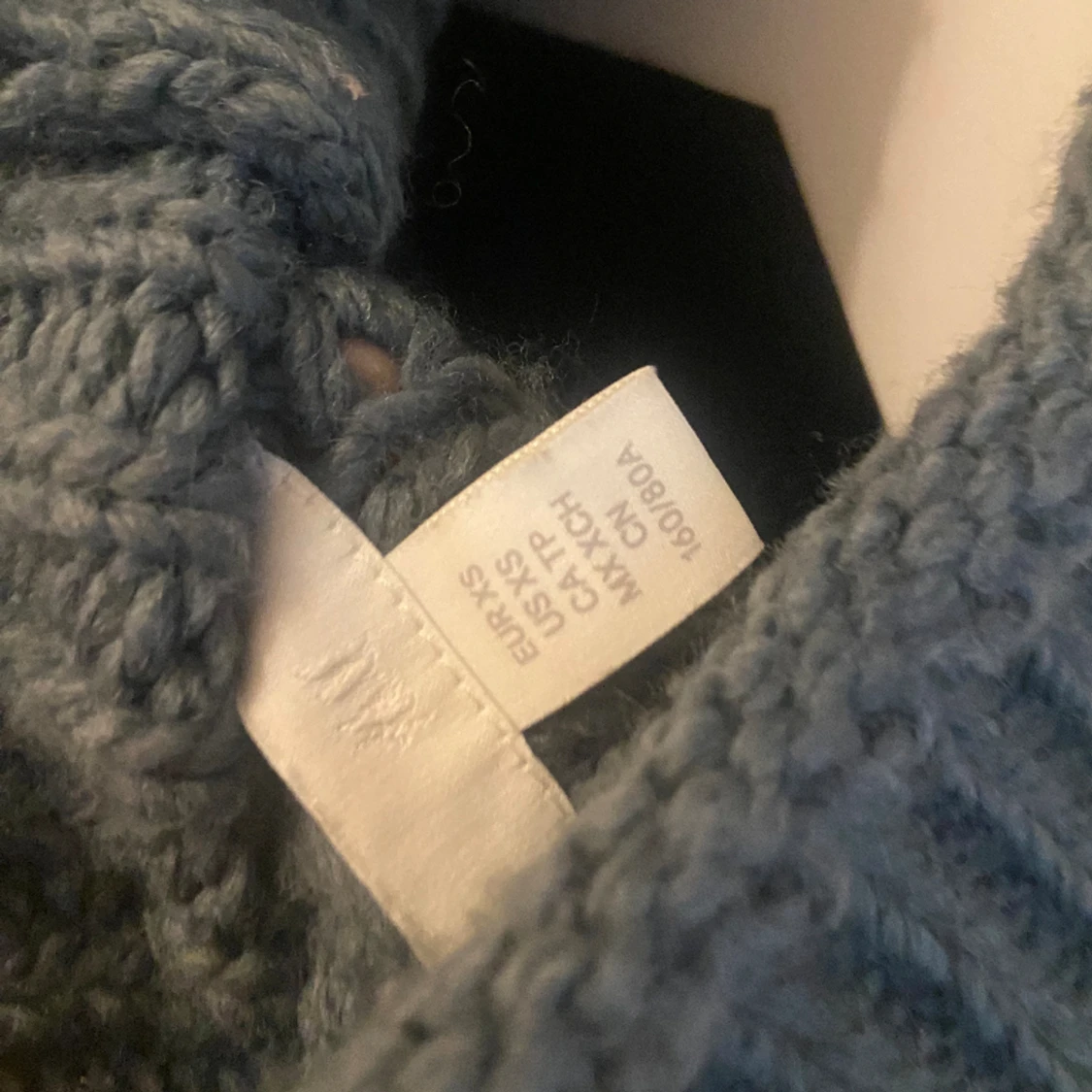 Virkad grön tröja  - 90