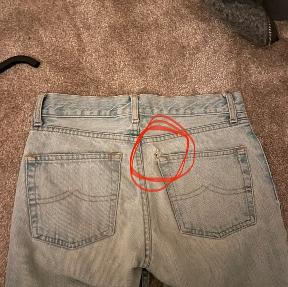 lågmidjade jeans  - 91