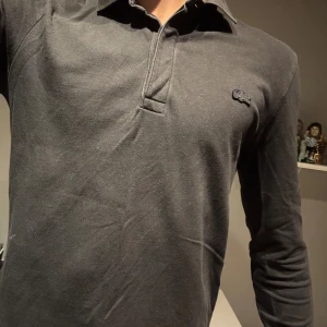 Långärmad pike från lacoste  - Hej säljer nu blivit för liten storlek XS i mens size. Alltså vanligt. Limyed edition då med det svarta Lacoste märket vill bli av med snabbt för att få nån slant. Nytt pris 1700 köpta i äffär i Italien. Helt okej skick 