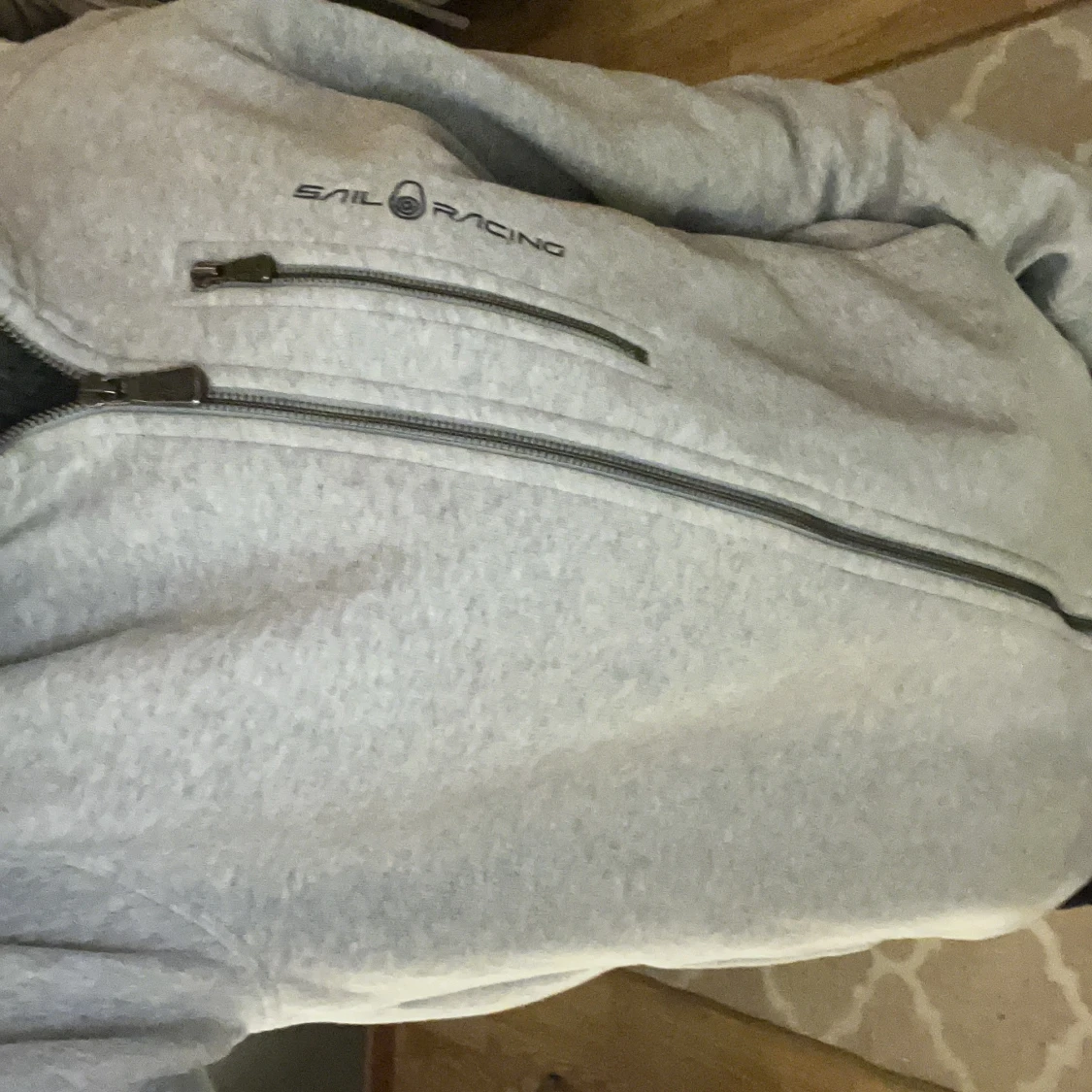 Ljusgrå hoodiejacka Sail Racing - 3