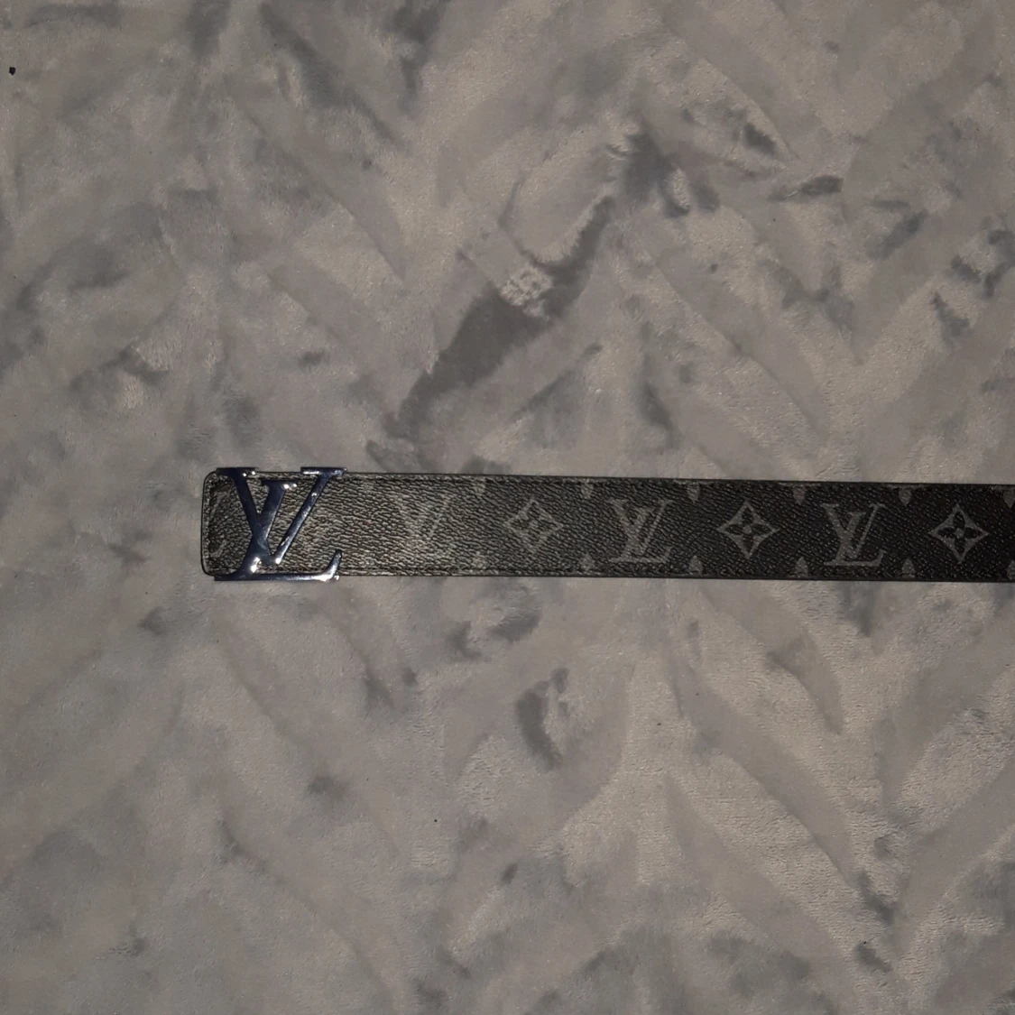 LV svart skärp med monogram - 2