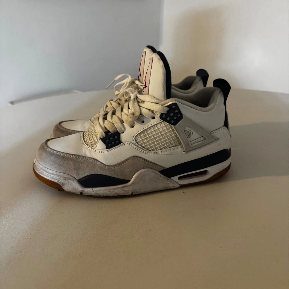 Nike SB Air Jordan 4 sneakers vit/marin - 1