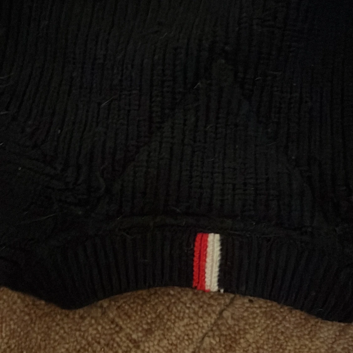 Svart stickad tröja Tommy Hilfiger - 2