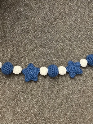 Virkat barnvagnshänge  - Virkad av mig 100% bomull💙tar emot beställningar 