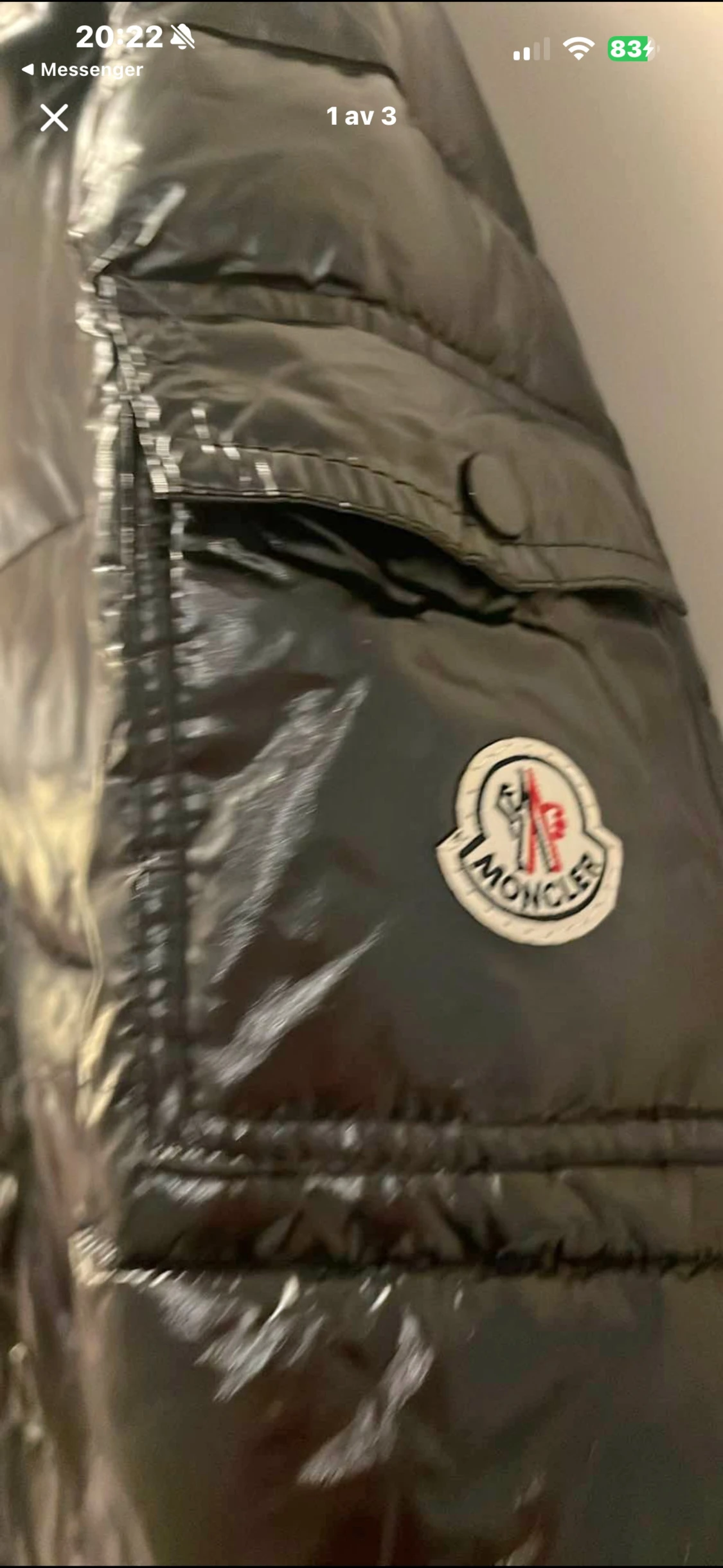 Svart pufferjacka från Moncler - 1