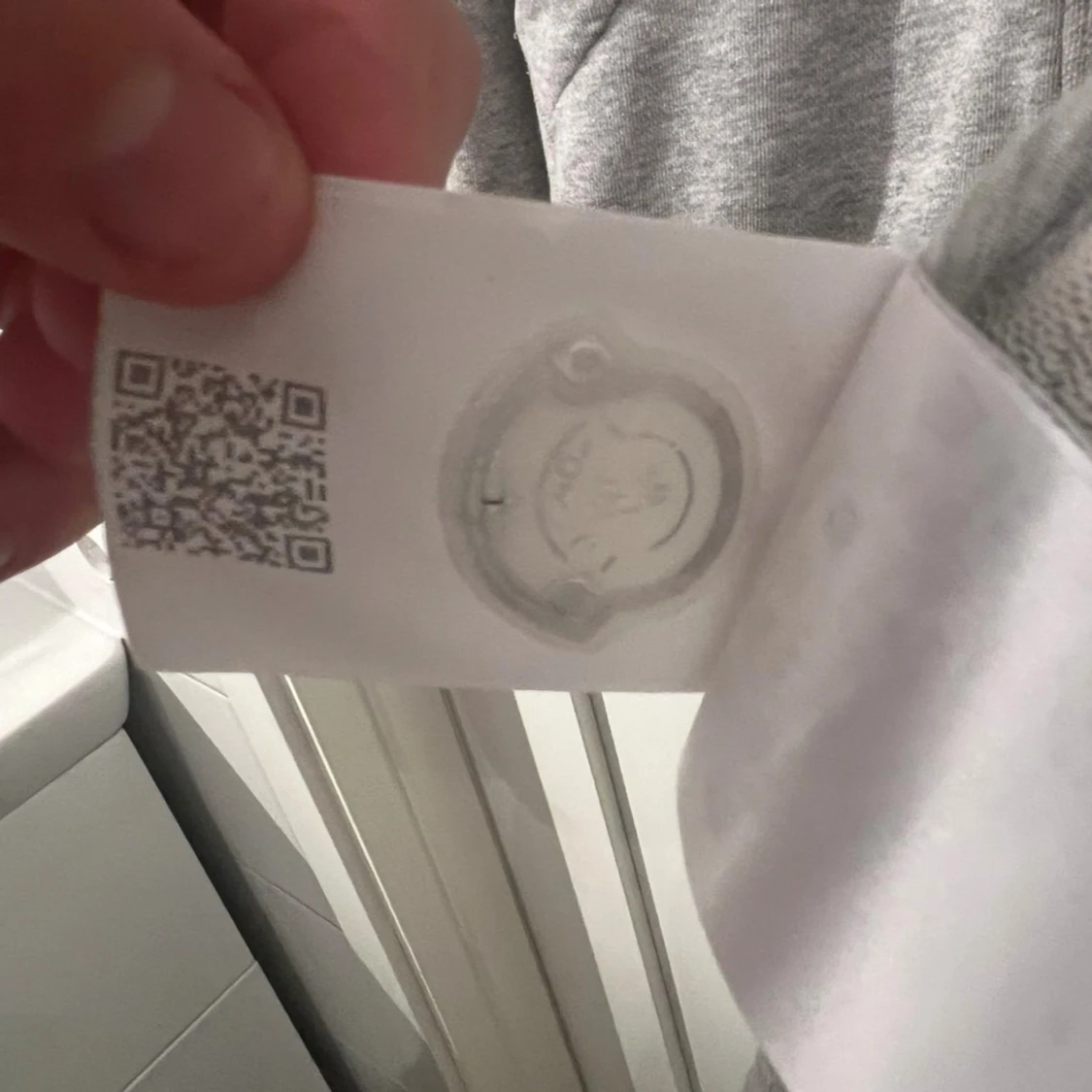 Grå Moncler hoodie med dragkedja - 3