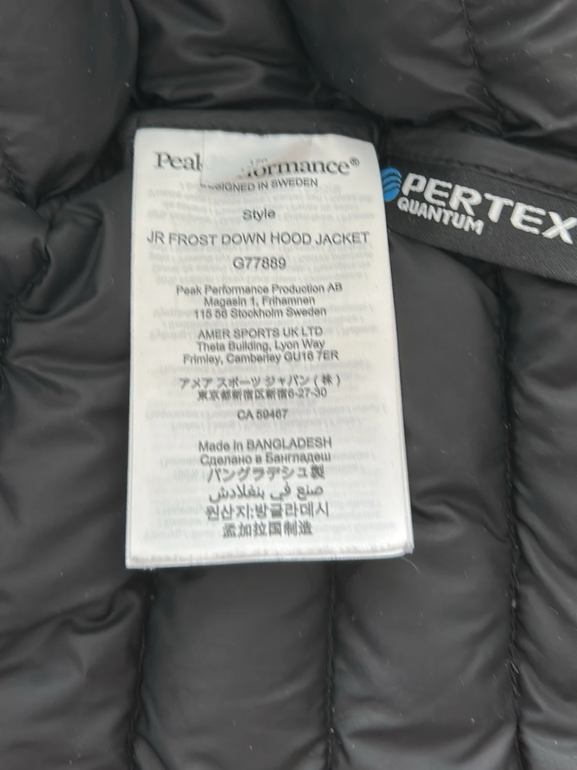 Svart dunjacka Peak Performance - 2