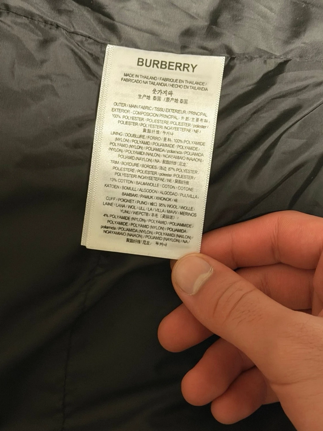 Svart pufferjacka från Burberry - 6