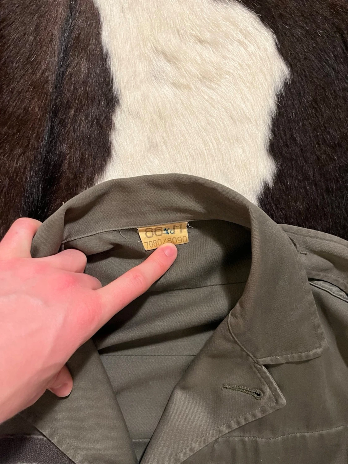 Olivgrön militärjacka - 4