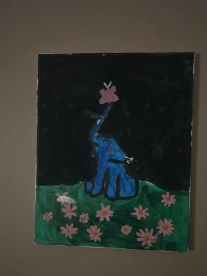  Elefant tavla - Bilden visar en Elefant tavla 