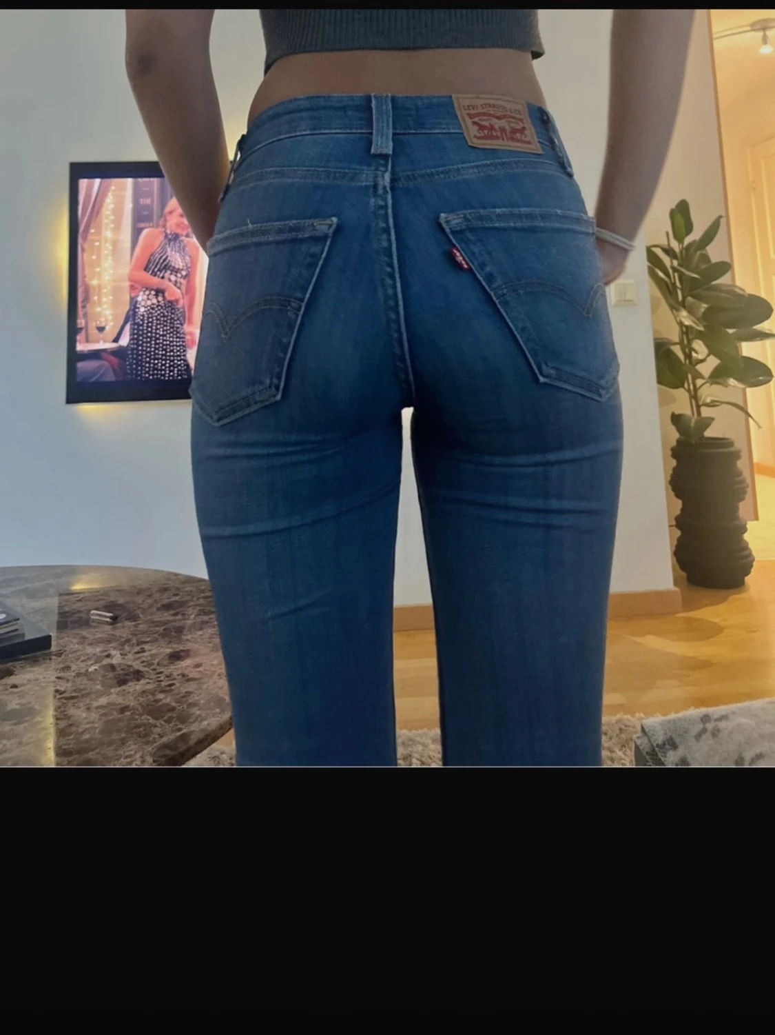 Levi's 726 Flare jeans ljusblå, stl 24 - 4