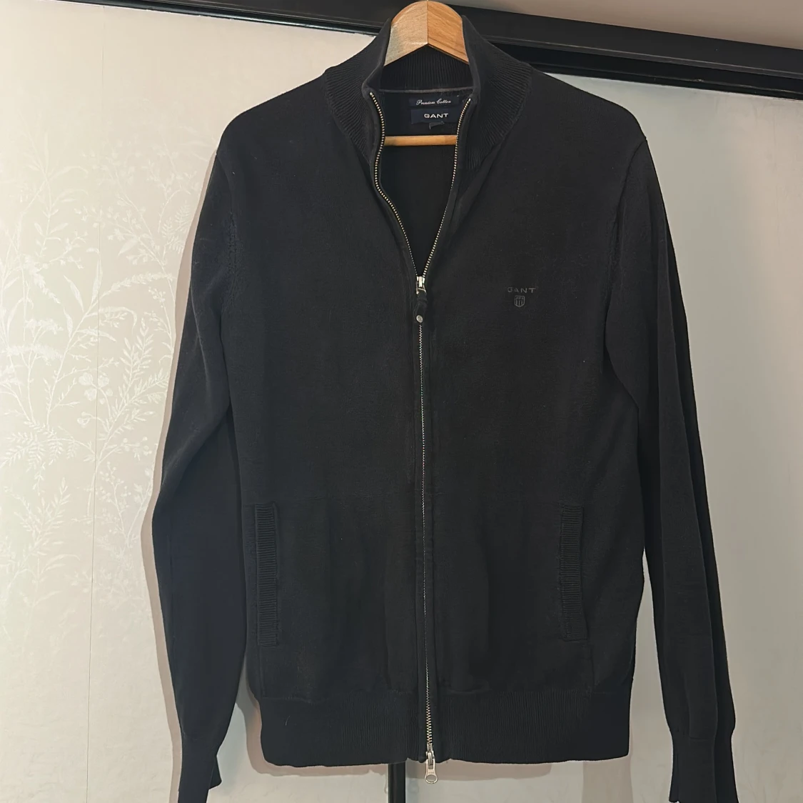 GANT Premium cotton kofta/tröja zip up  - 1