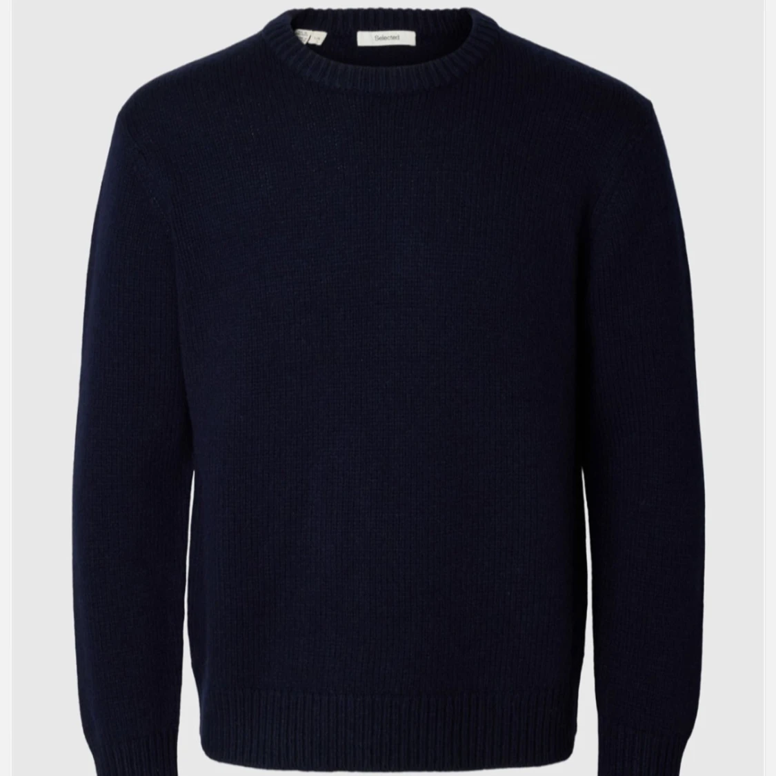 Mörkblå stickad tröja Selected Homme