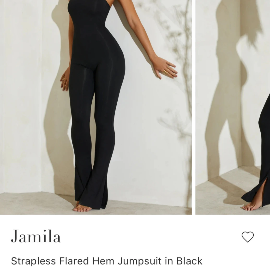 Svart strapless jumpsuit från ohpolly - 1