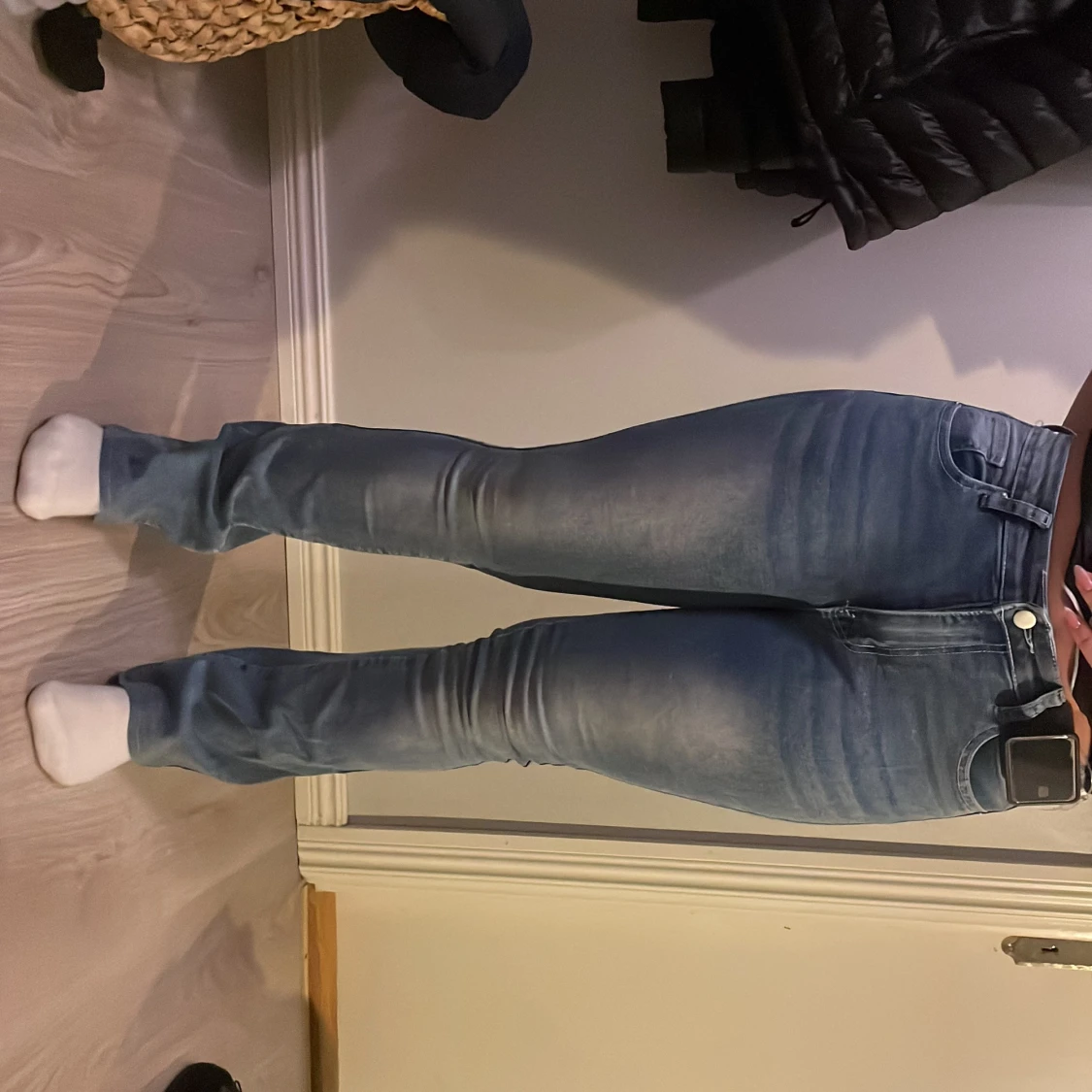Blå bootcut jeans med detaljer - 3