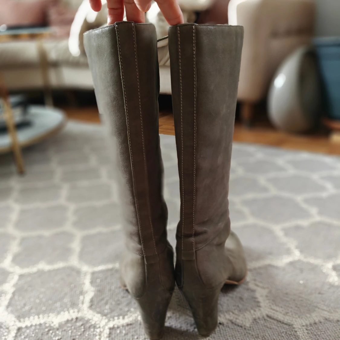 Gröna mocka stövlar Ecco strl 41 - 2