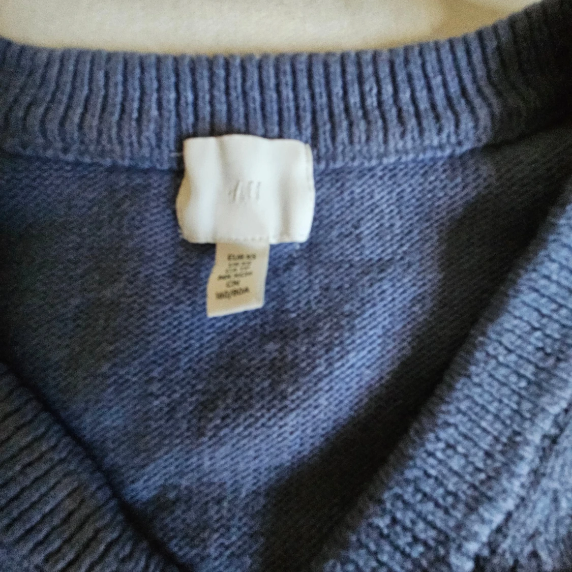 Blå stickad tröja från H&M - 1