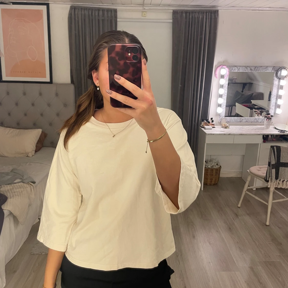 Trekvartsärmad tröja