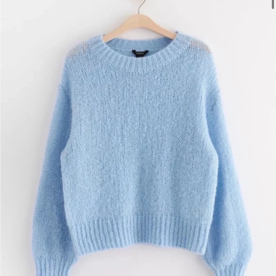 Ljusblå stickad tröja från Lindex - 2
