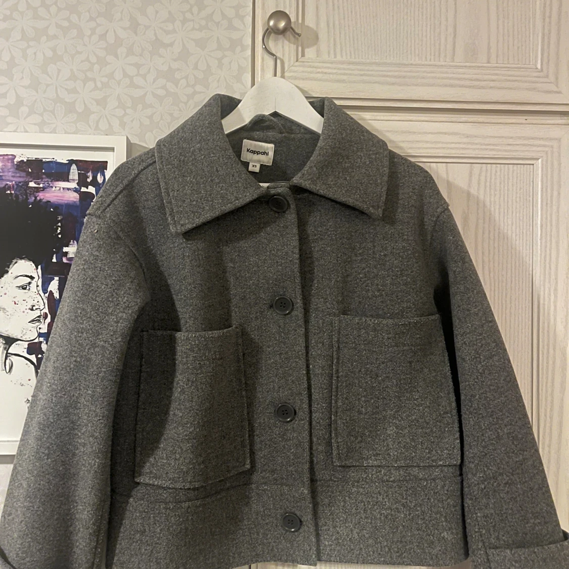 Grå kappa från Kappahl i ullmix - 1