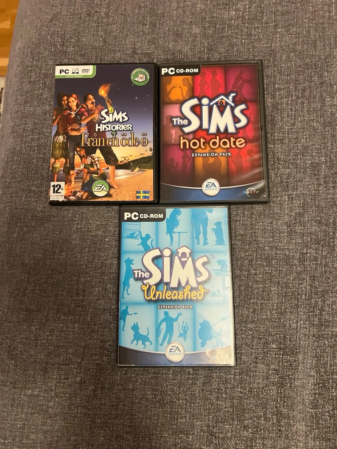 The Sims PC-spel samling (Unleashed, Hot Date, Historier Från en öde ö)