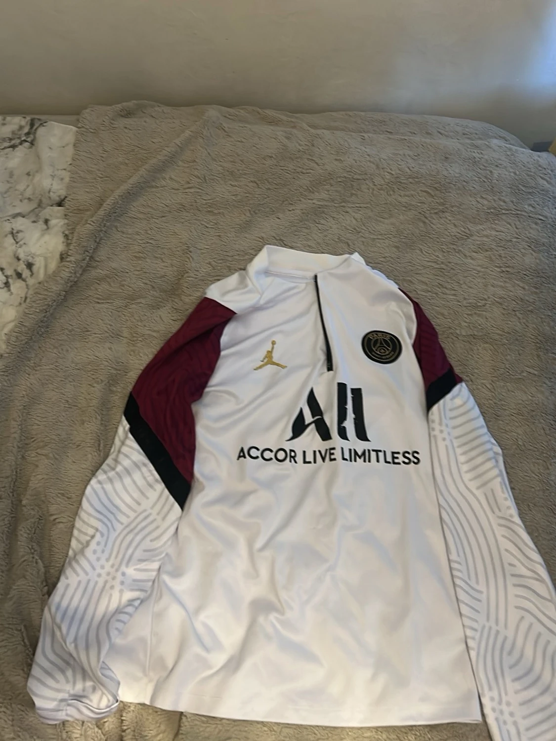 PSG långärmad träningströja vit