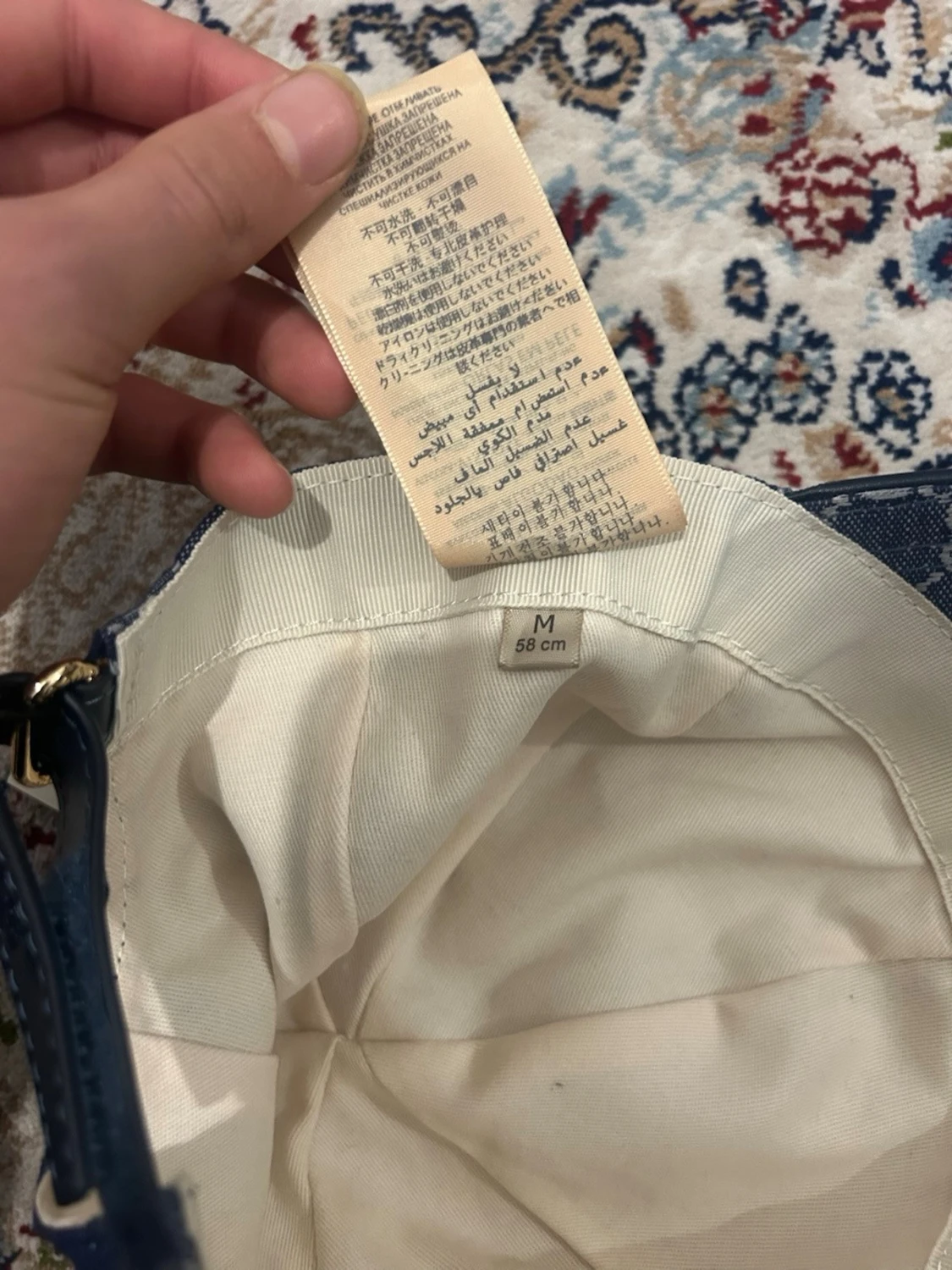 Blå denimkeps från Gucci - 5