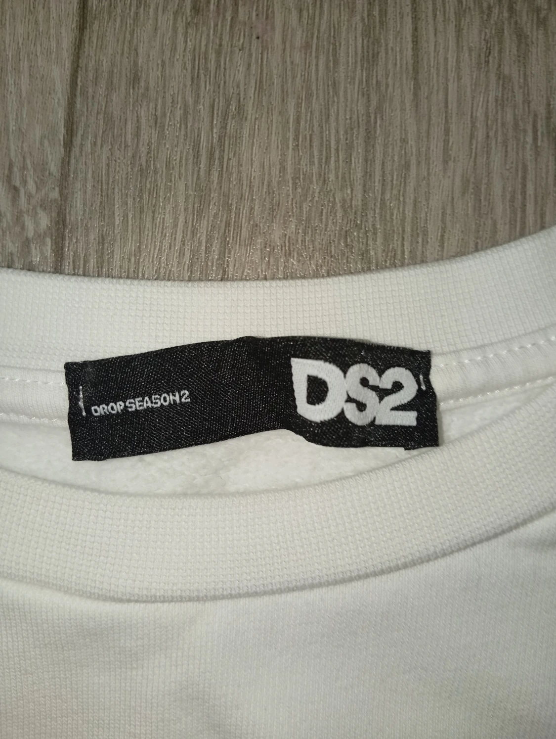 Vit sweatshirt från DS2 med tryck - 1