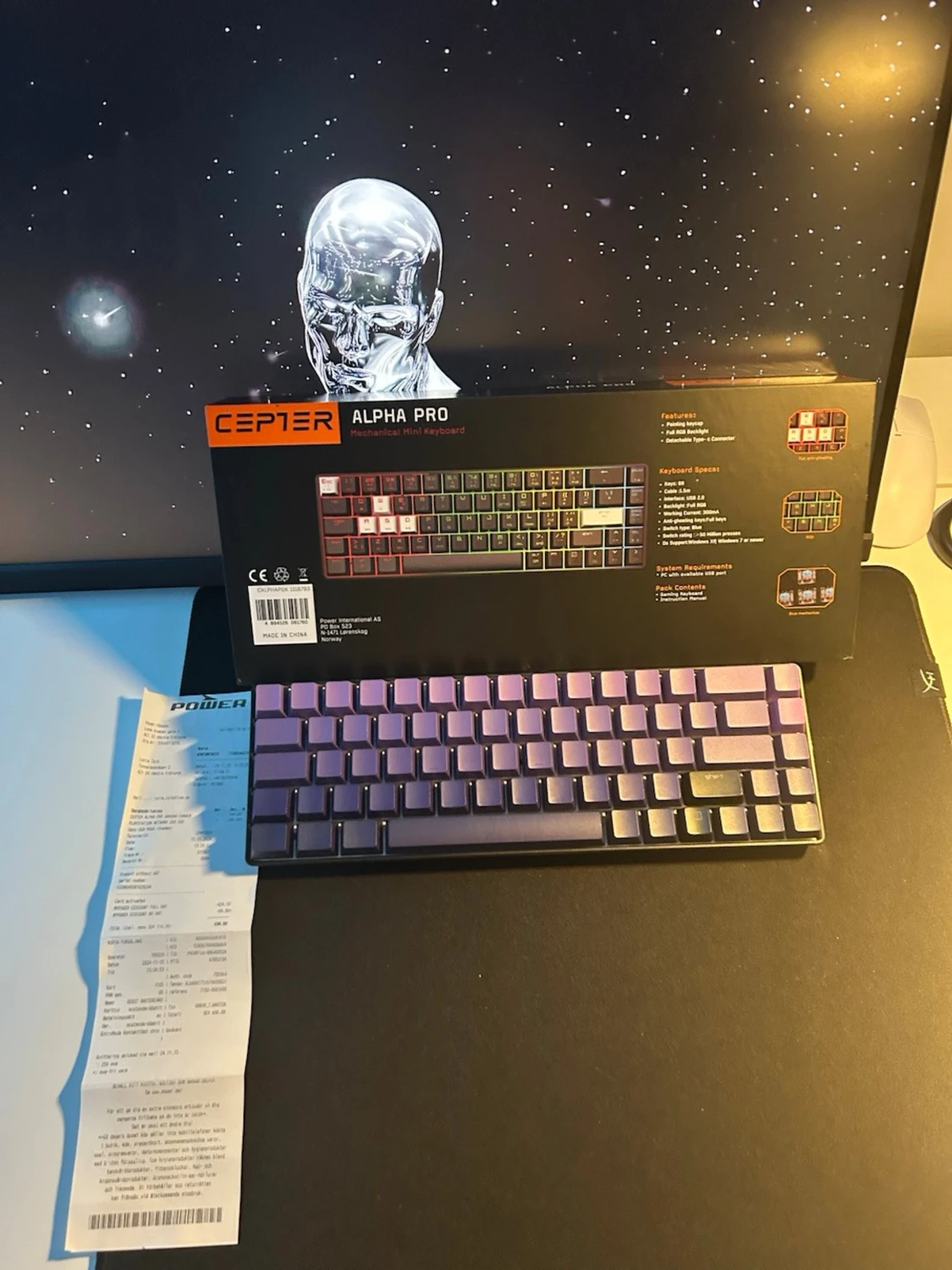 Cepter Alpha Pro mekaniskt tangentbord - 2