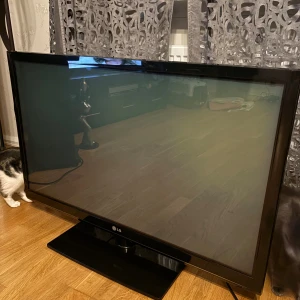 TV LG 42P J350N - LG 42-tums plasma-TV, modell 42P J350N. Flera anslutningsmöjligheter inklusive HDMI, komponent och SCART. Skärmen och ramen ser ut att vara i gott skick med endast mindre tecken på normalt bruk. Perfekt för film, spel eller som extra TV. 