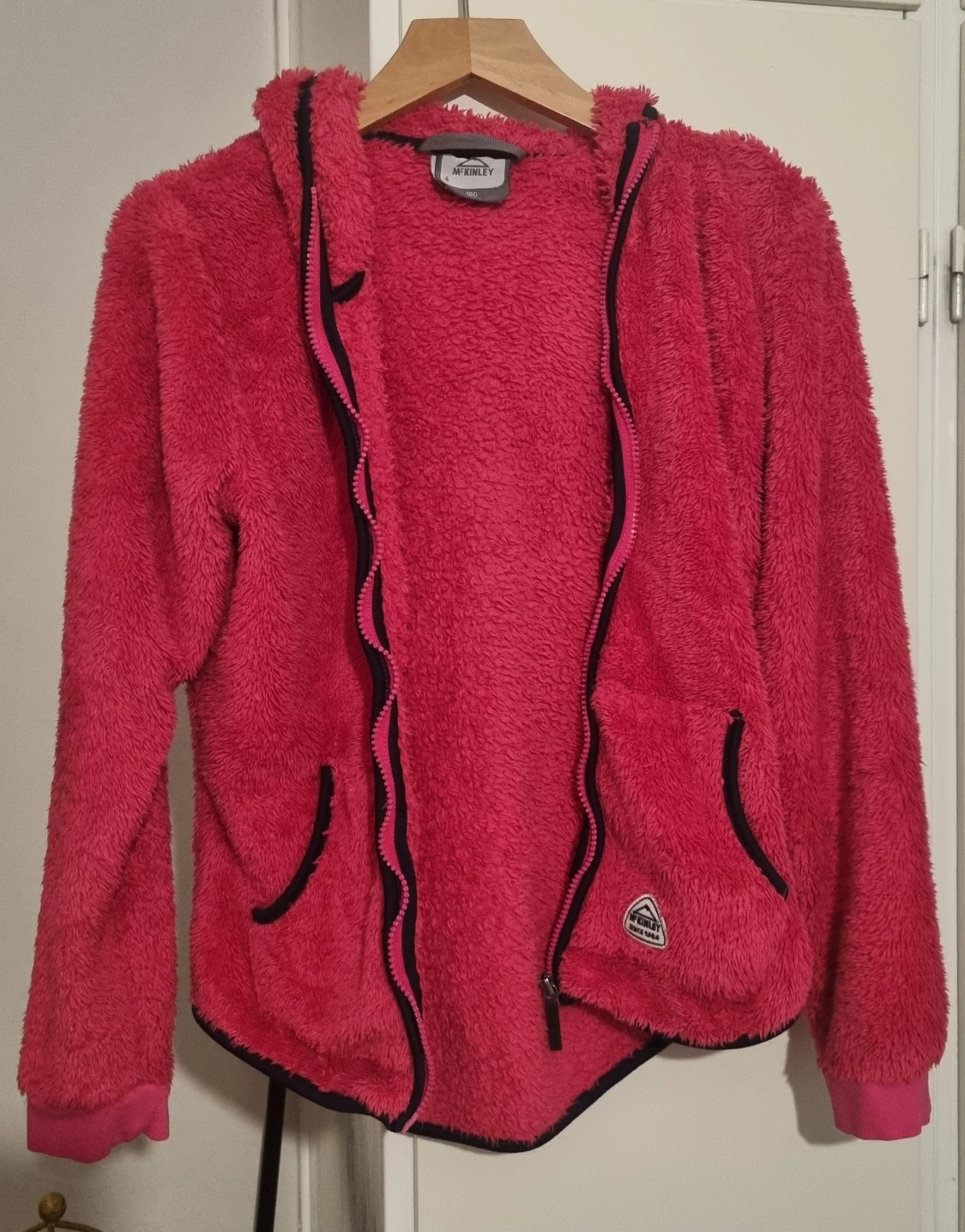 Rosa teddyjacka med huva från McKinley - 1