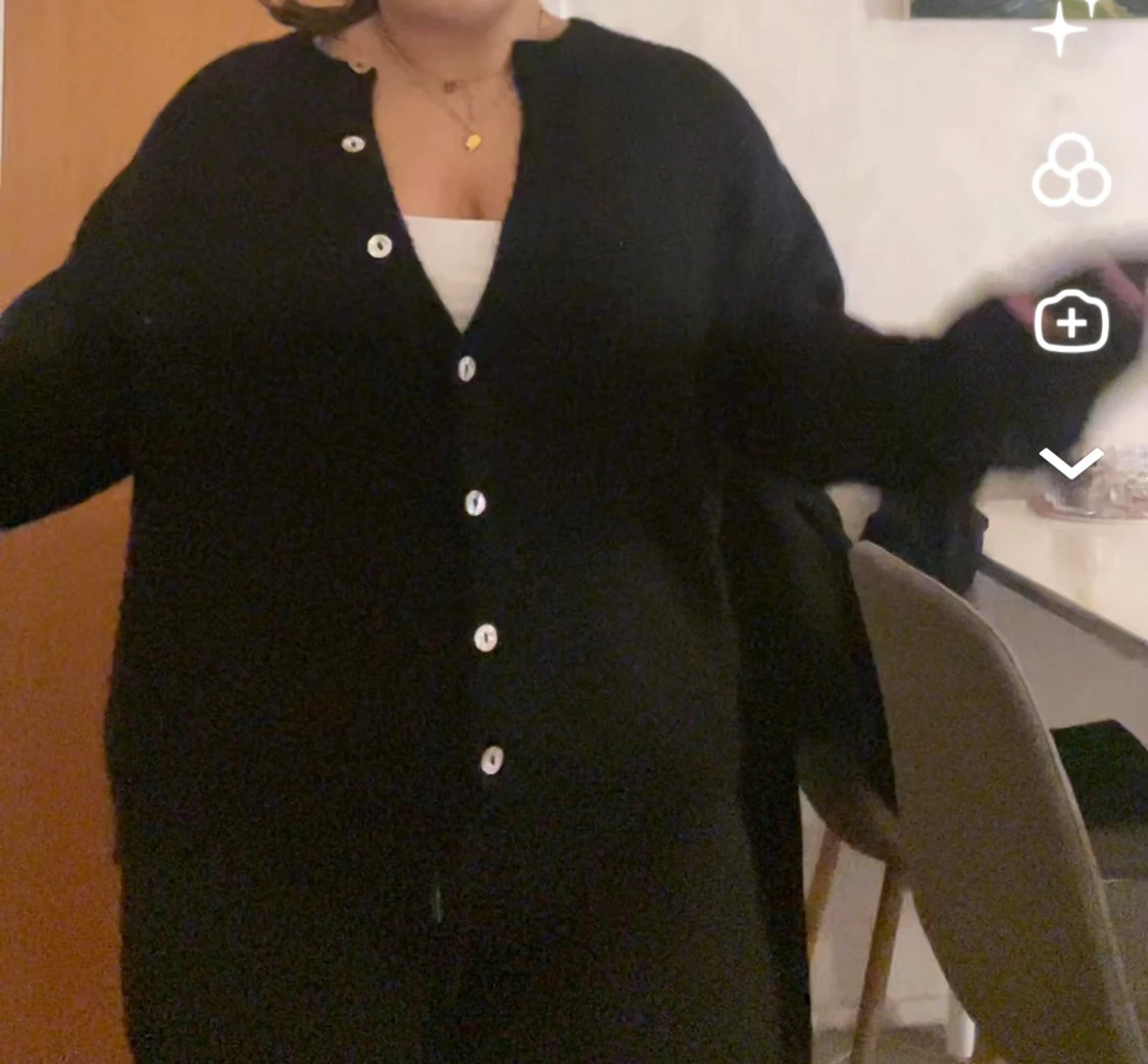 Svart kofta från Gina tricot 