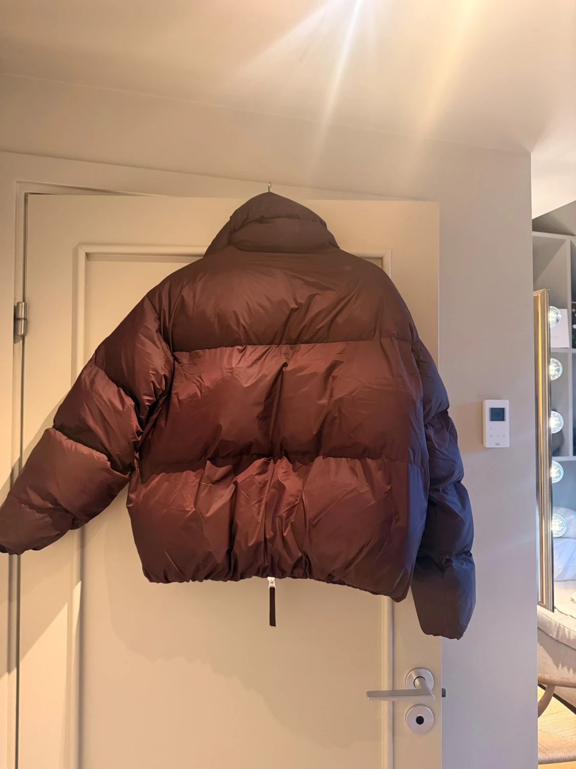 Vinröd pufferjacka Second Female - 3