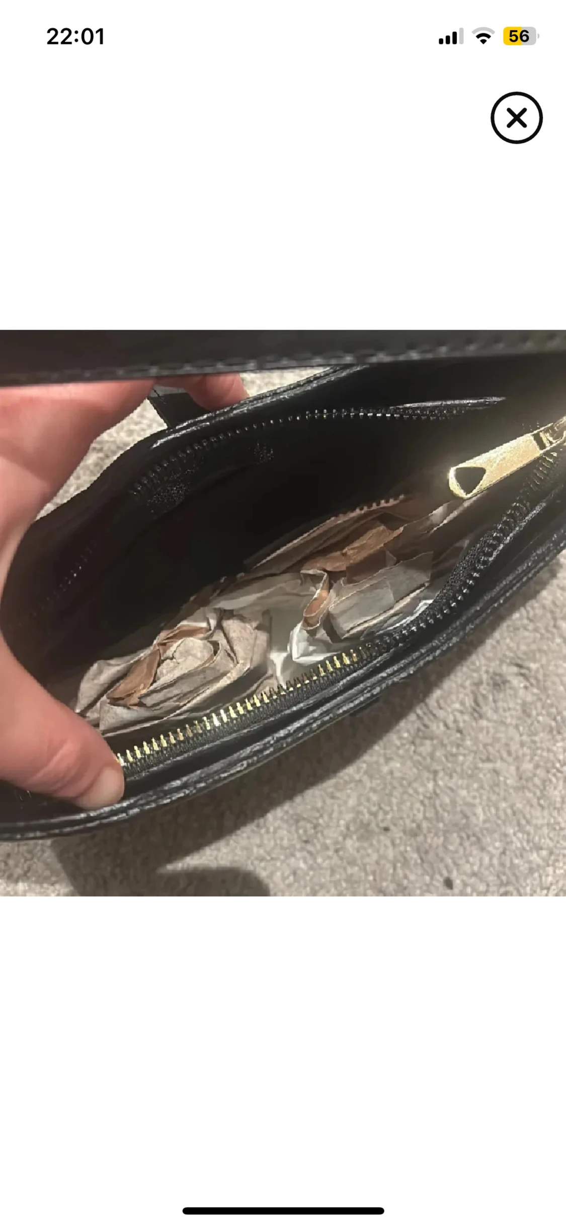 Svart YSL axelväska i skinn - 3