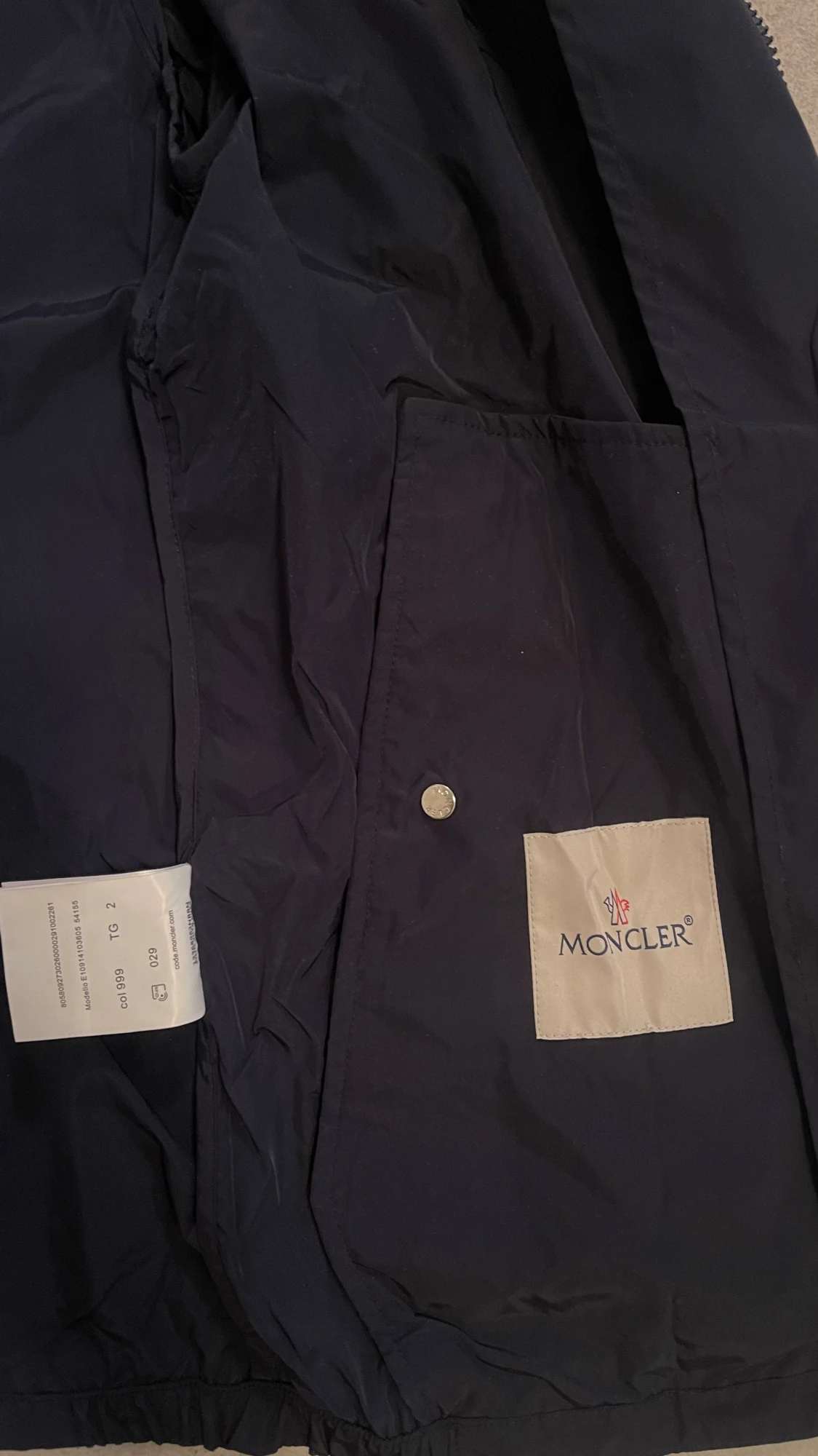 Mörkblå vindjacka från Moncler - 3