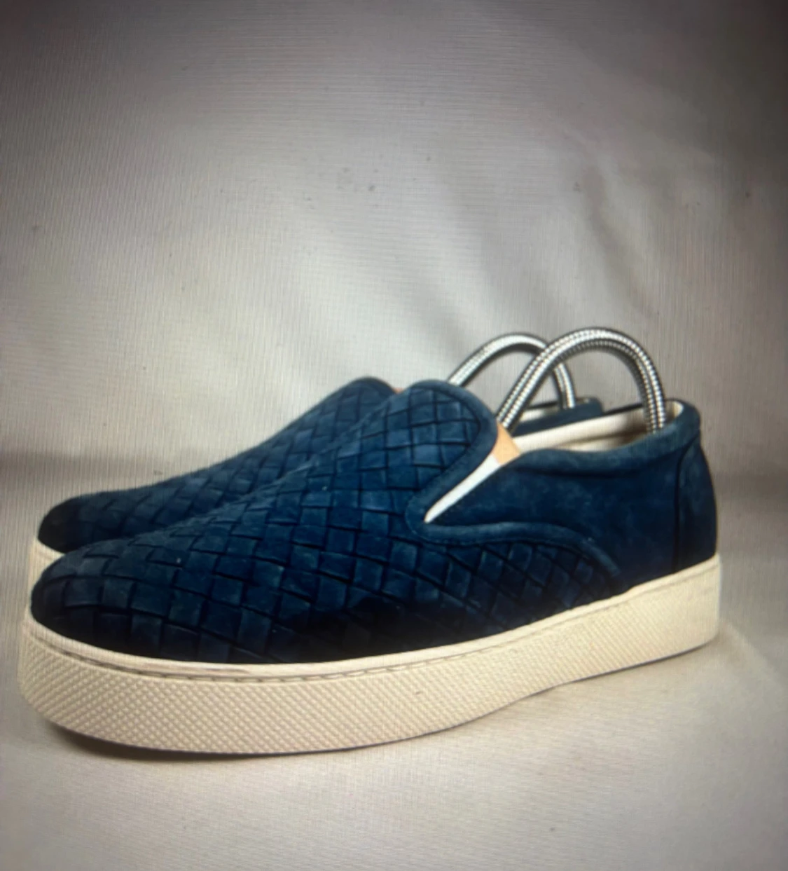 Blå slip-on sneakers från Bottega Veneta - 1