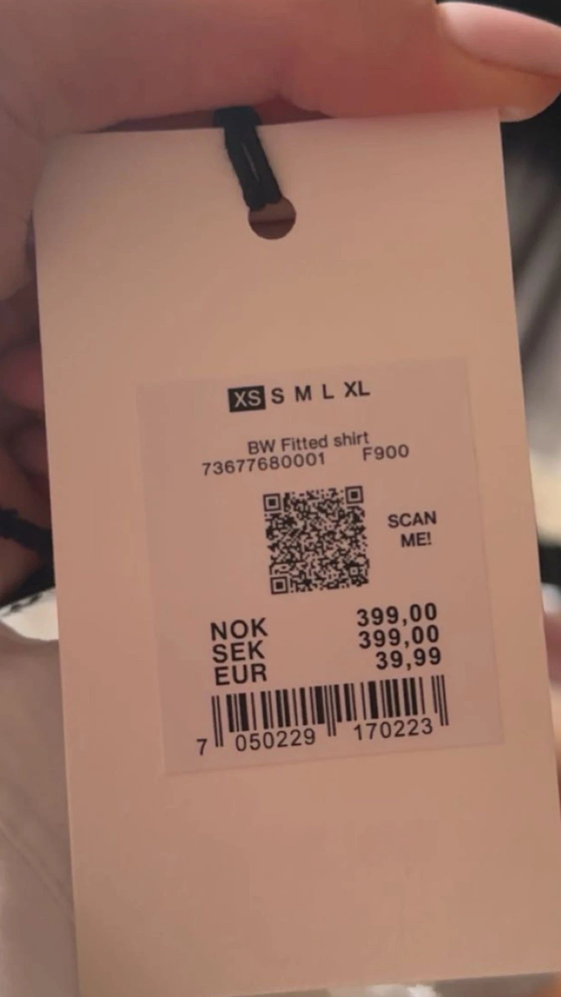 Vit figursydd skjorta  - 3