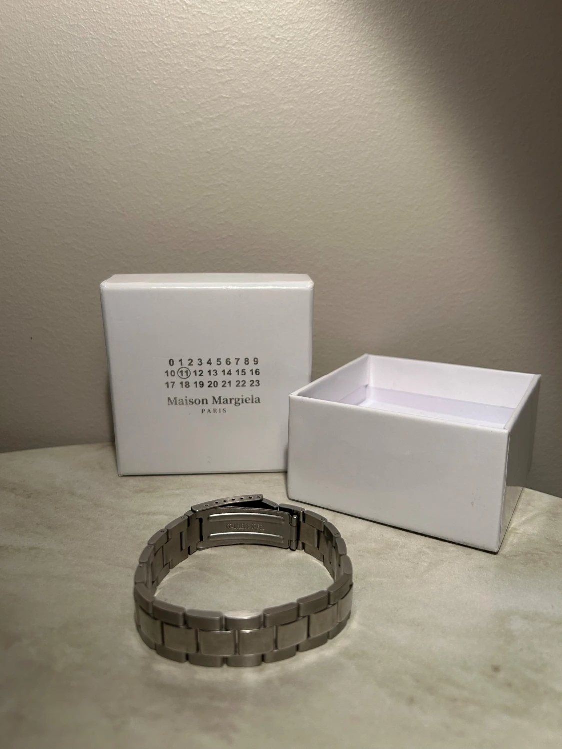 Maison Margiela silverfärgat armband - 2