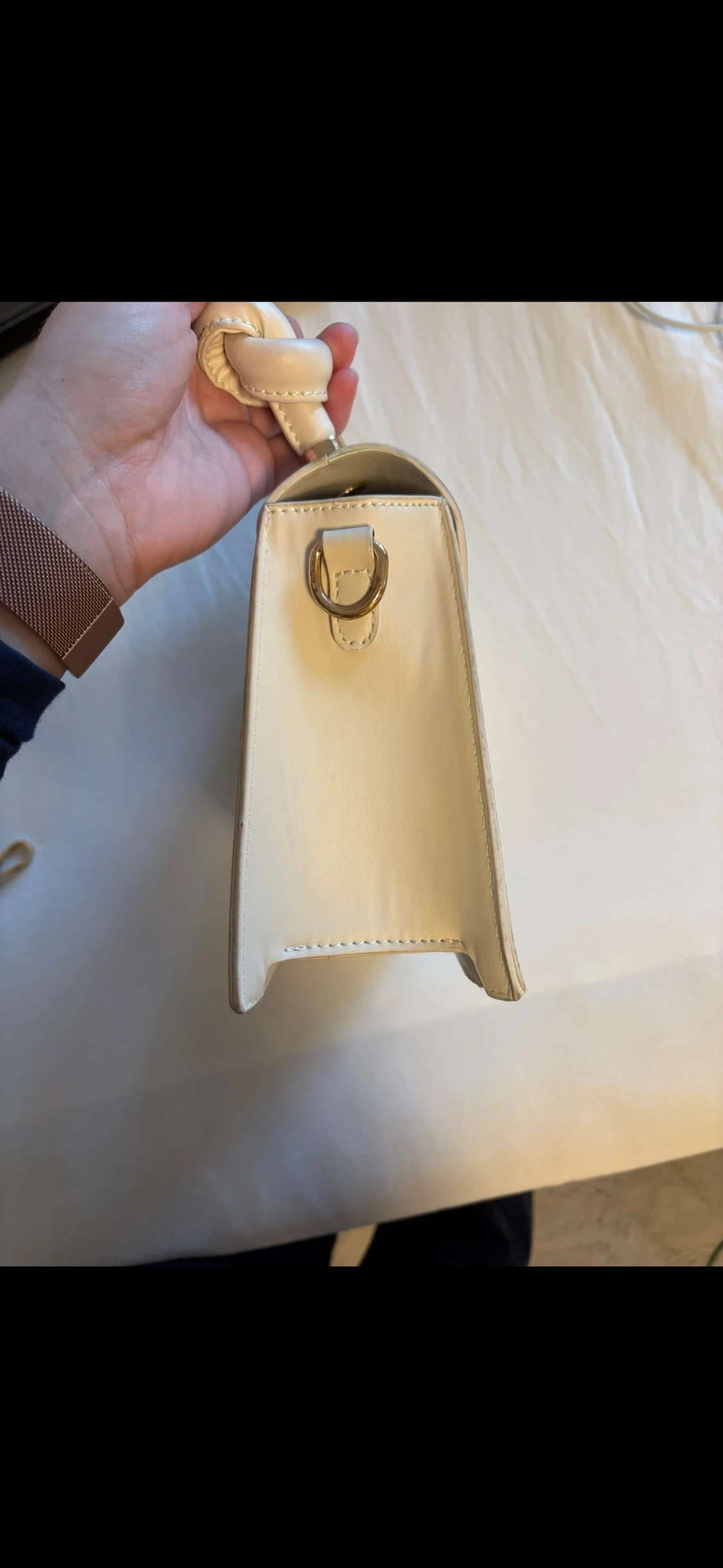 Beige handväska - 6