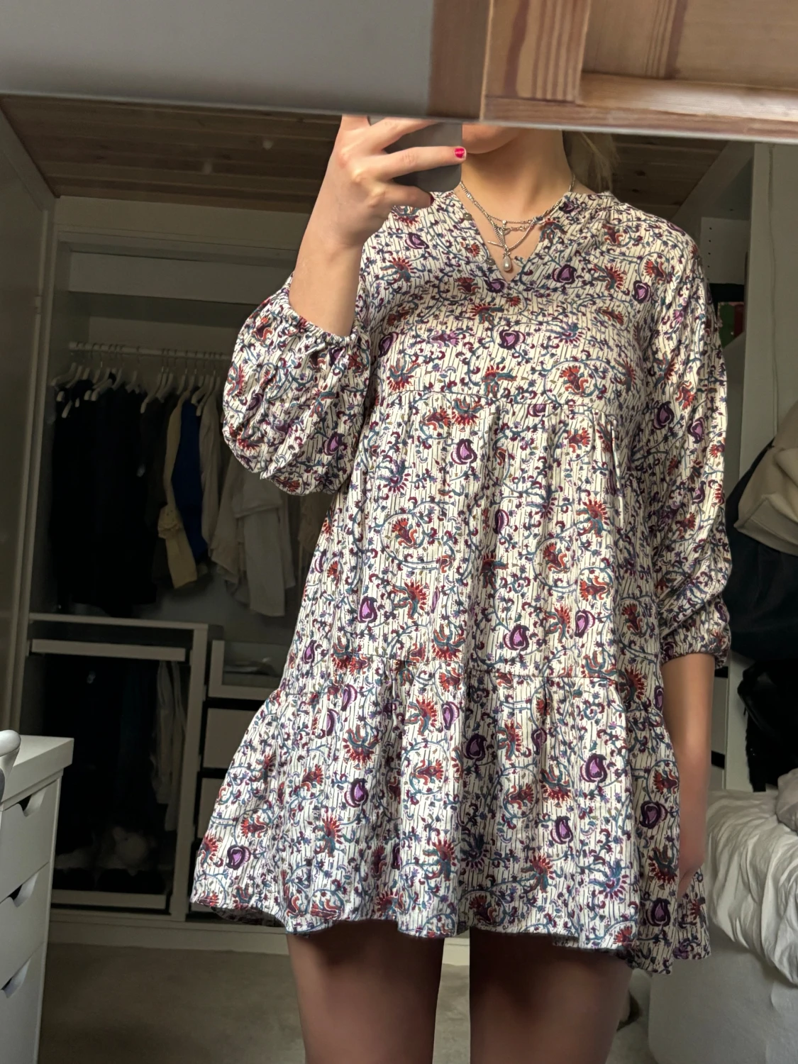 Mönstrad Klänning från Zara