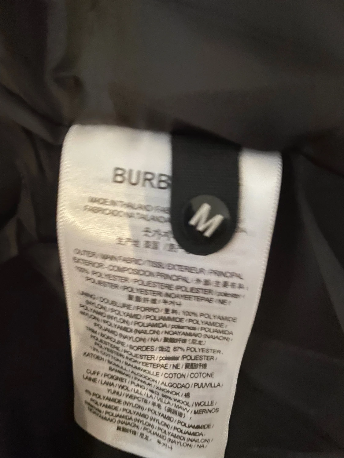 Svart pufferjacka från Burberry M - 4