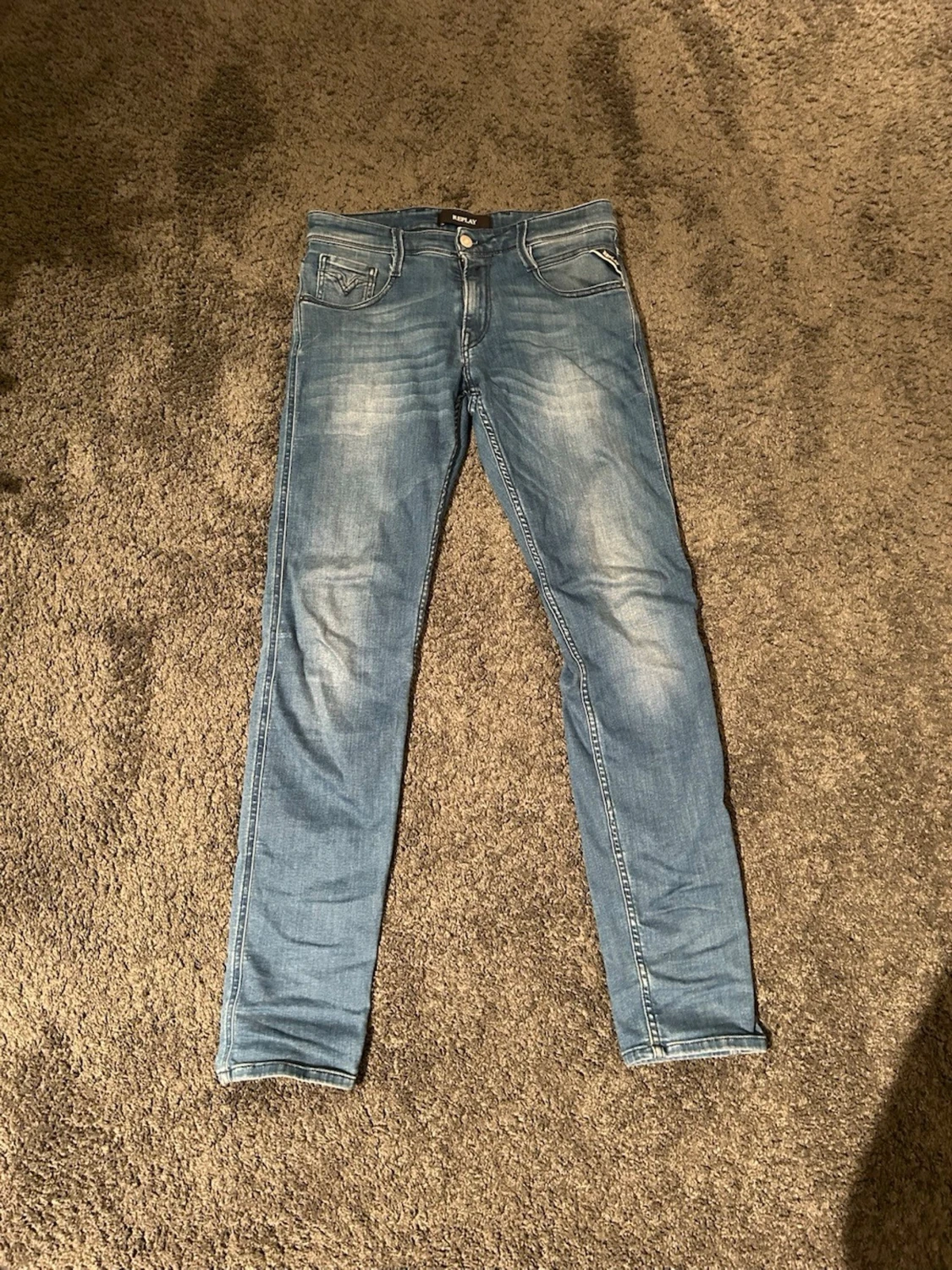 Blå Replay jeans slim fit